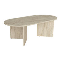 COUCHTISCH - 120 cm x 60 cm - Holz, Platte - Beige - TOPANIA - Beige, Holz (60/120/39.6cm) - Vente-Unique