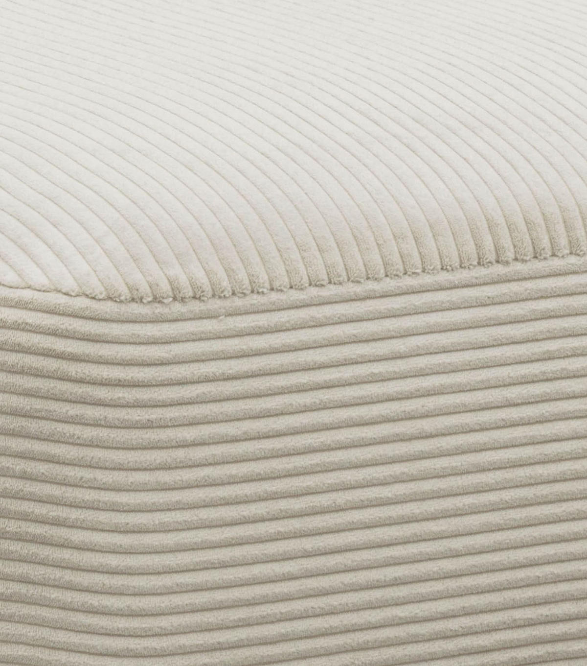 POLSTERHOCKER Cubo - Beige, Textil (91/91cm) - Mokebo