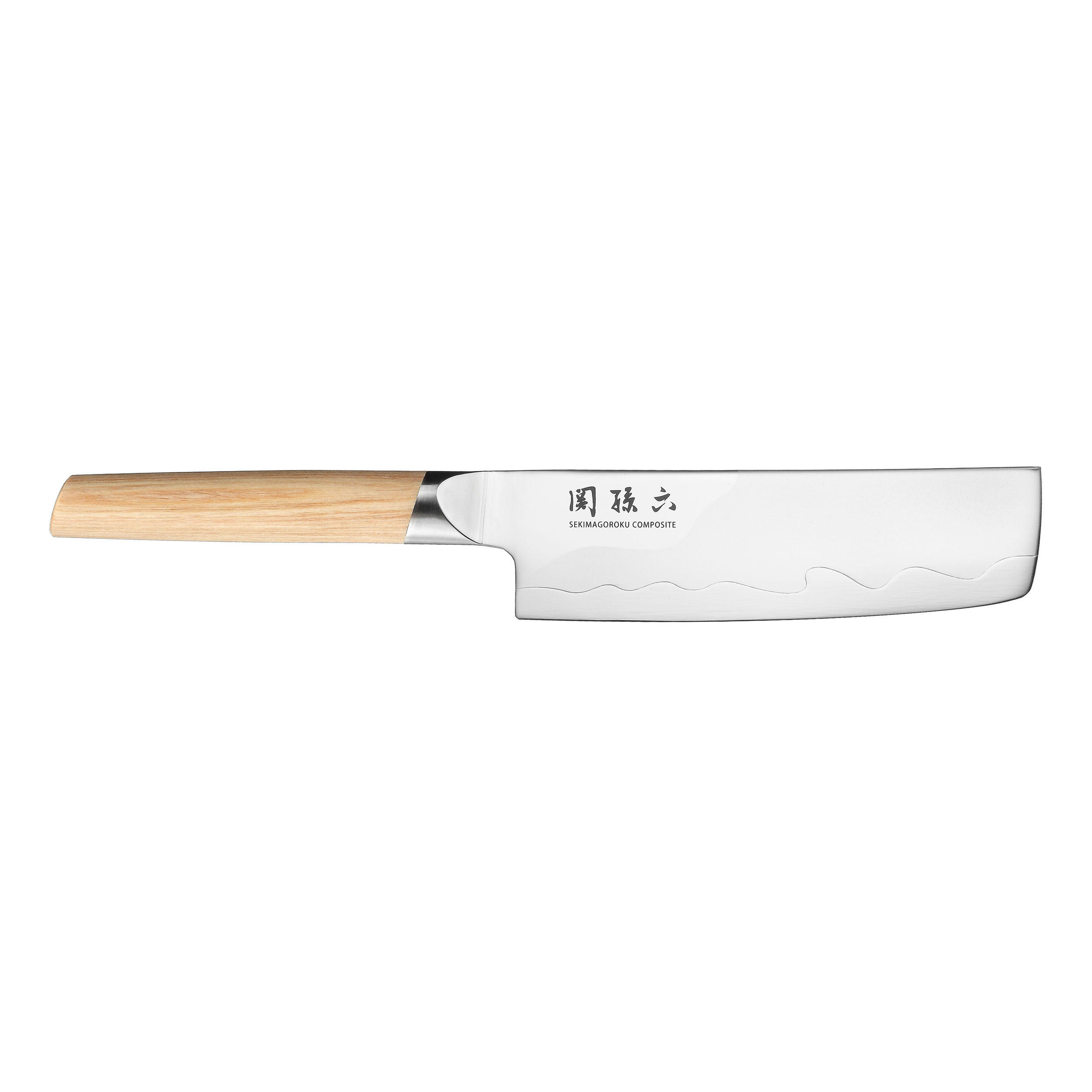 GEMÜSEMESSER Seki Magoroku Composite Nakiri, 16.5 cm - Silberfarben, Metall (9cm) - Kai Messer