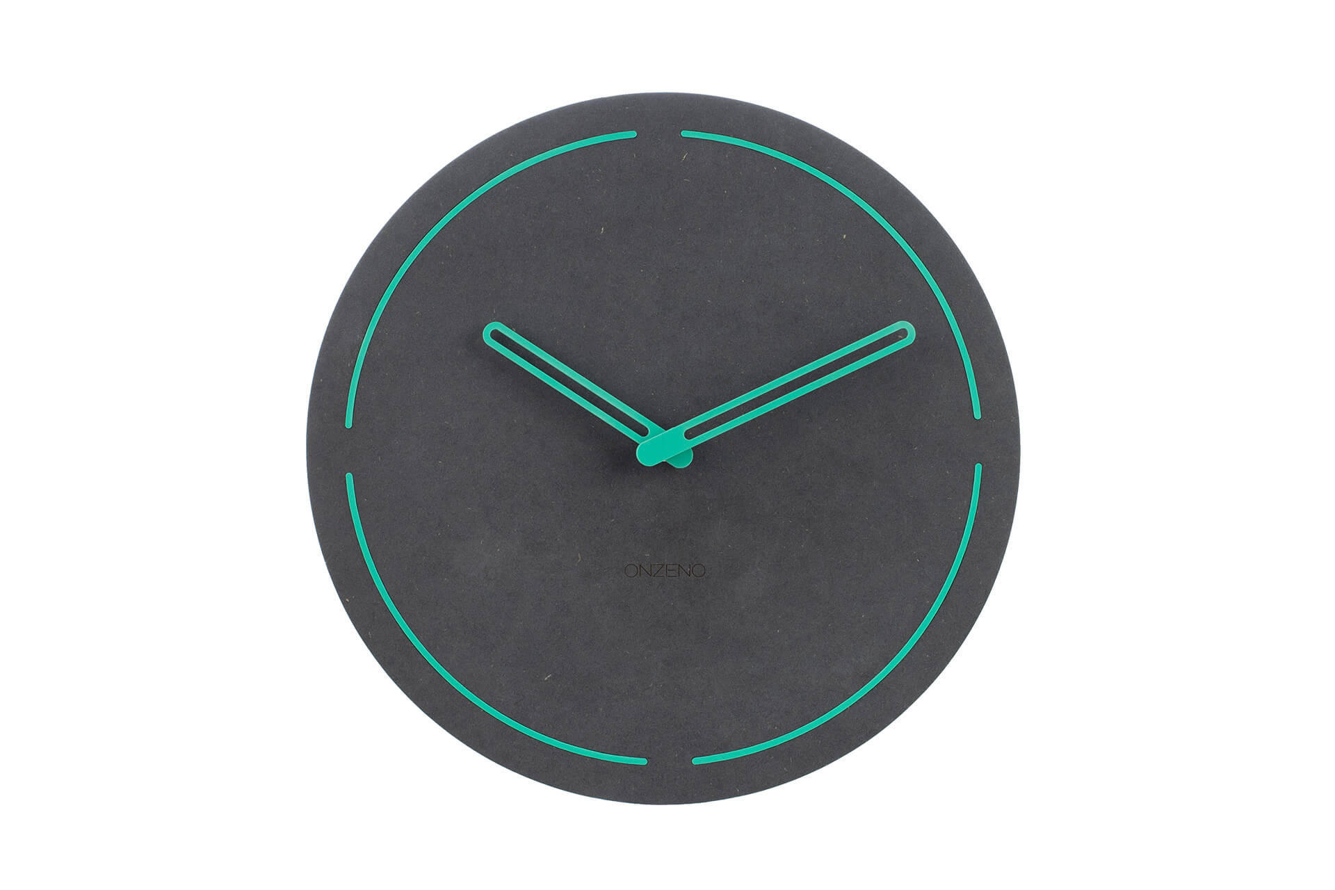 WANDUHR Design Grau 26/26 cm - Schwarz, Holzwerkstoff (0.4/26/1cm) - ONZENO
