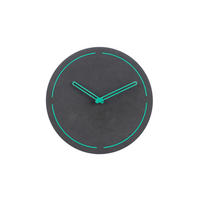 WANDUHR Design Grau 26/26 cm - Schwarz, Holzwerkstoff (0.4/26/1cm) - ONZENO