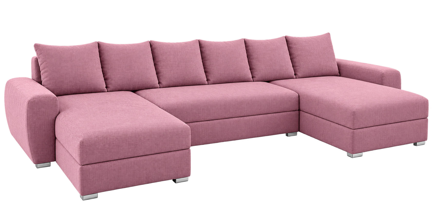 Wohnideebilder Wohnlandschaft Rosa 308x85x140 cm