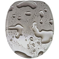 WC-SITZ mit Absenkautomatik Dewdrop - Grau, Holzwerkstoff (38/6/47cm) - Sanilo