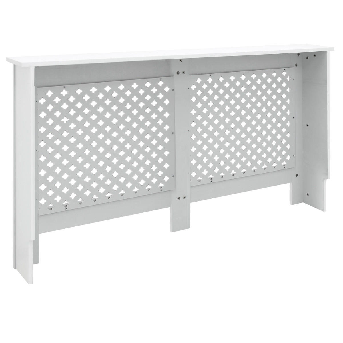 HEIZKÖRPERVERKLEIDUNG Wabenmuster 152 x 19 x 82 cm Weiß - Weiß, Holzwerkstoff (19/152/82cm) - ECD-Germany
