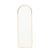 GANZKÖRPERSPIEGEL 40/120/2.8 cm Gewölbt Aluminiumrahmen Gold - Goldfarben, Glas/Metall (40/2.8/120cm) - Livingandhome