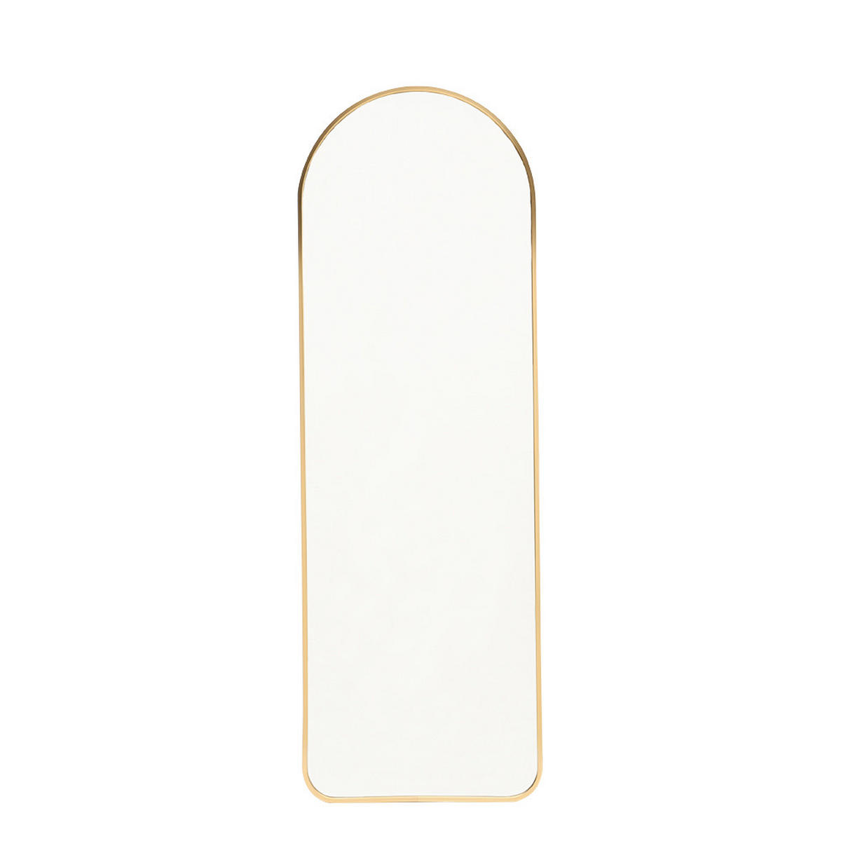 GANZKÖRPERSPIEGEL 40/120/2.8 cm Gewölbt Aluminiumrahmen Gold - Goldfarben, Glas/Metall (40/2.8/120cm) - Livingandhome
