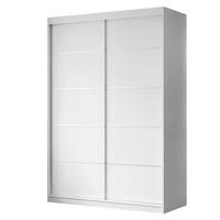 KLEIDERSCHRANK CAMARO PLUS 150 cm Schiebetürenschrank Weiß - Weiß, Holzwerkstoff (150/215/59cm) - Lookway