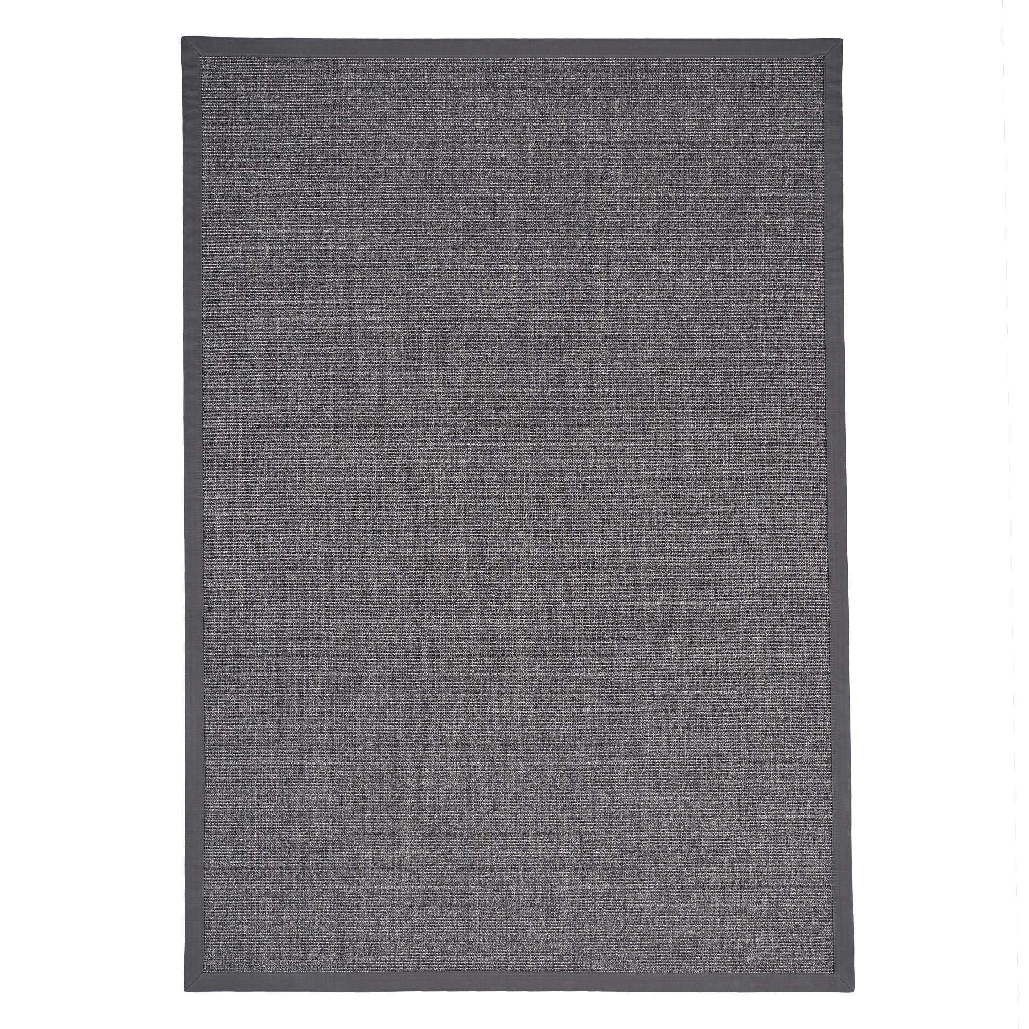 SISALTEPPICH NATURA KLASSISCH MIT BORDÜRE - Anthrazit, Textil (160/230cm) - Pergamon