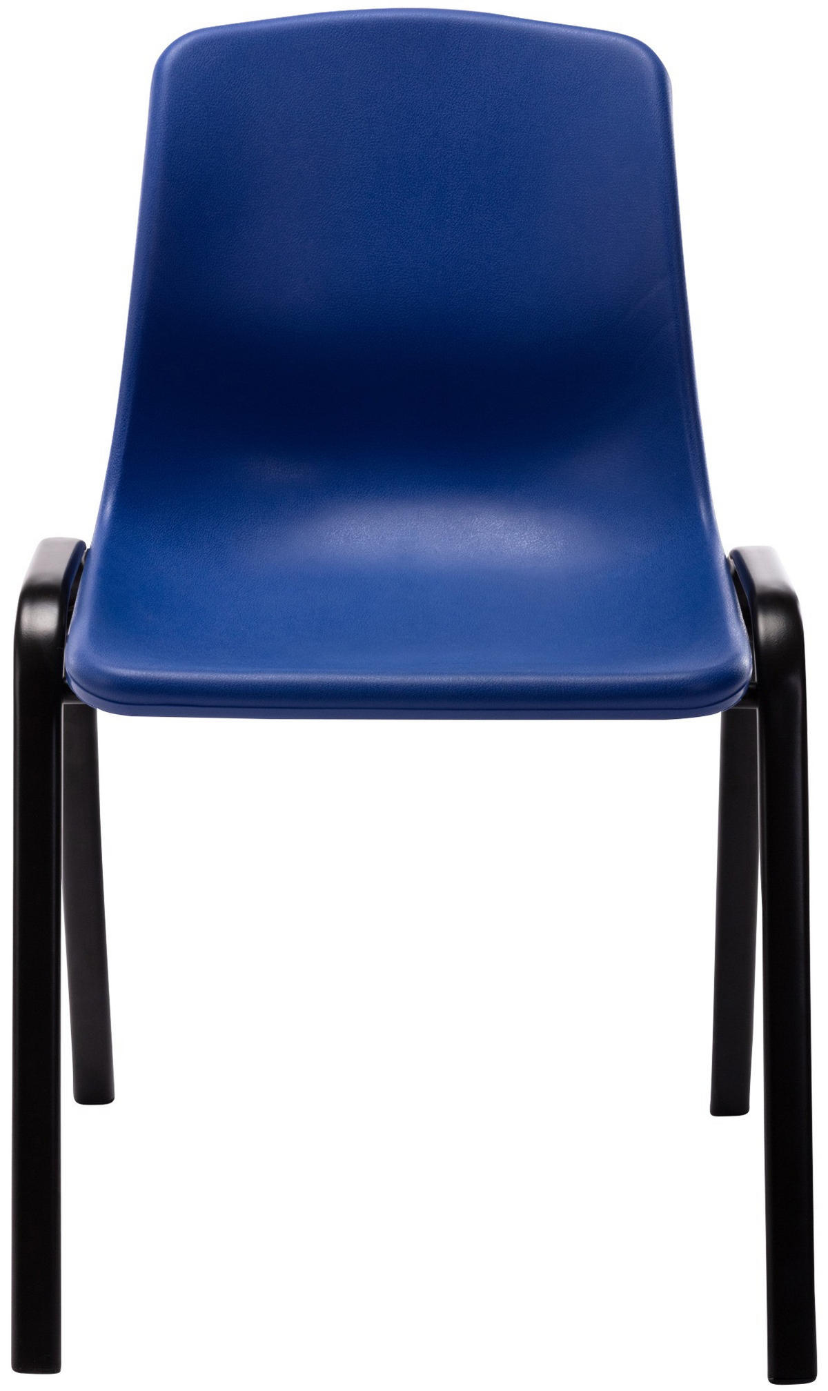 STAPELSTUHL Kunststoff blau - Blau/Schwarz, Kunststoff/Metall (47/76/52cm) - CLP