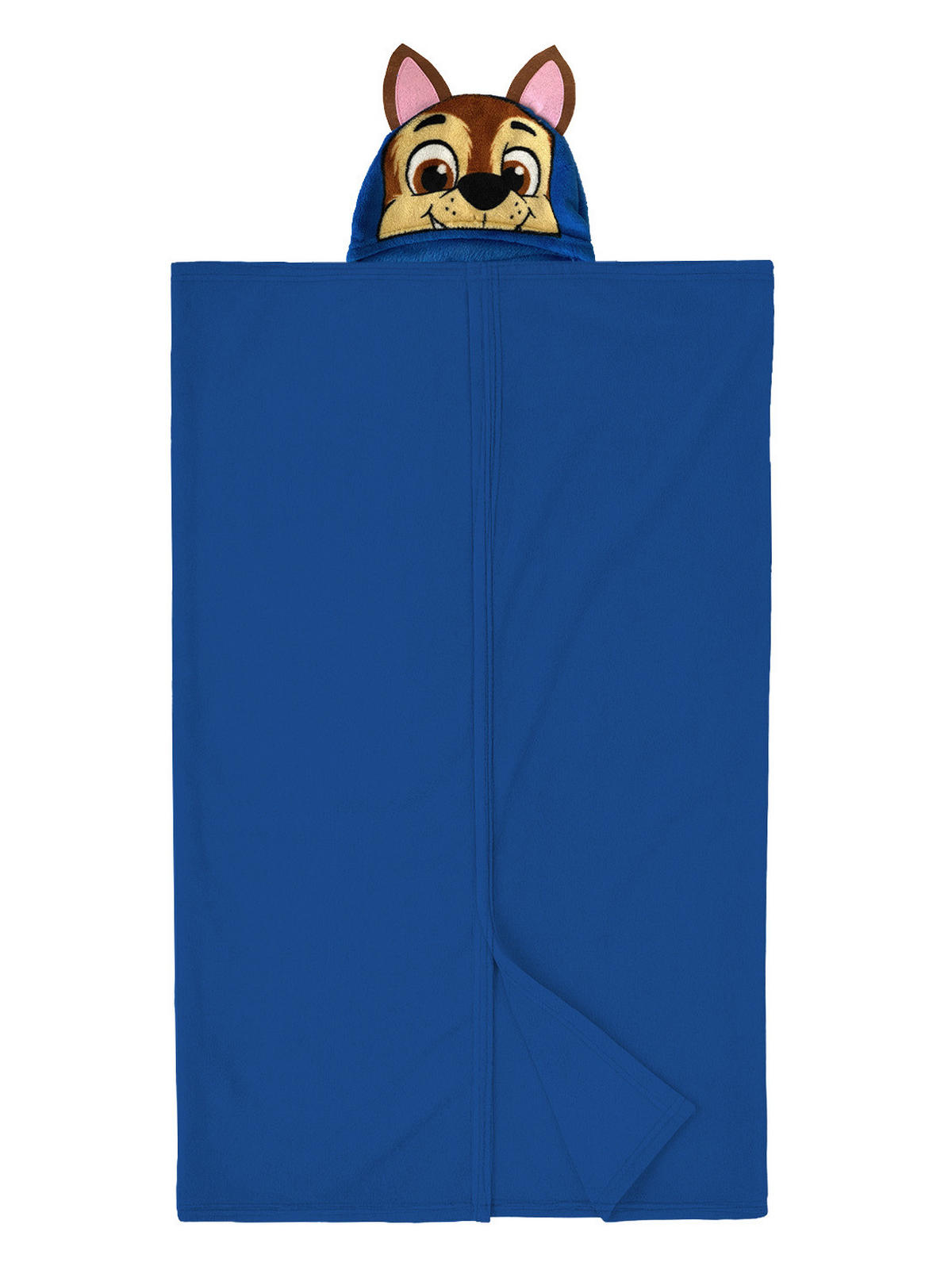 KUSCHELDECKE Paw Patrol Chase Kuscheldecke mit Kapuze Blau 100 x 130 cm - Blau, Textil (100/130cm) - Paw Patrol