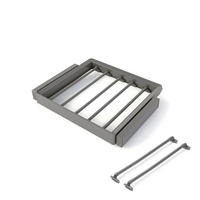 HOSENHALTER Mit 7 Stangen Und Rahmen Für Schrank Quartz, Soft-Close, Vollauszug, 60cm, Titan-Oberfläche - Titanfarben, Metall (45.5/7/58.8cm) - EMUCA