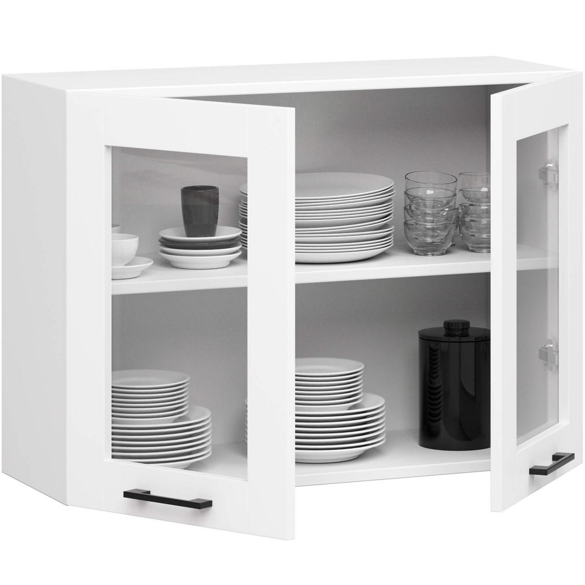 HÄNGESCHRANK Weiß 58/80/30,5 - Weiß, Holzwerkstoff (80/58/46172cm) - RAUMHIRSCH FURNITURE