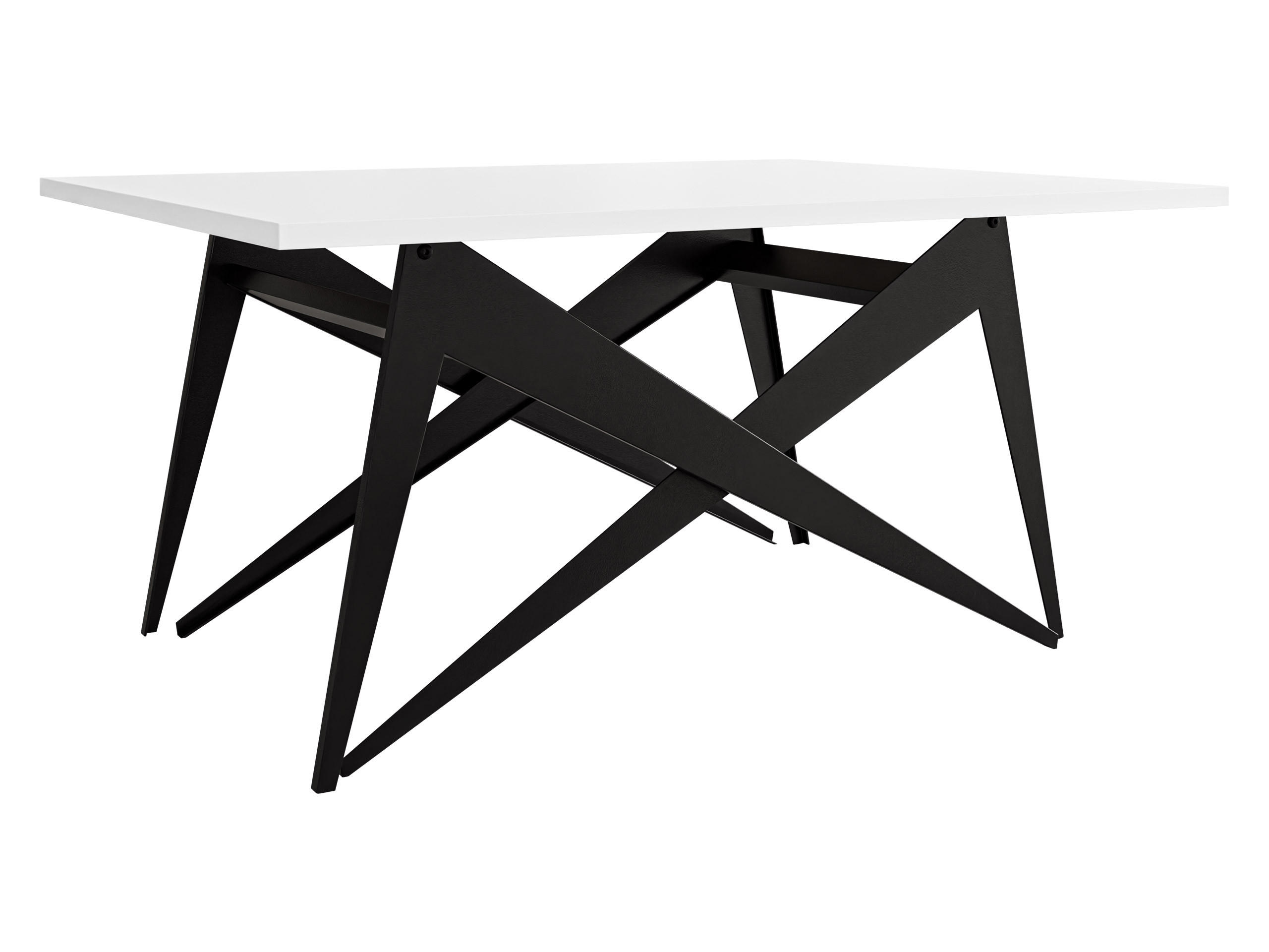 2-IN-1 COUCHTISCH UND ESSTISCH Xena - Schwarz/Weiß, Holzwerkstoff/Metall (70/90/45cm) - MIRJAN24