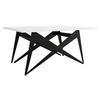 2-IN-1 COUCHTISCH UND ESSTISCH Xena - Schwarz/Weiß, Holzwerkstoff/Metall (70/90/45cm) - MIRJAN24