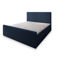 POSTEL BOXSPRING BRENTO 160x200 cm, s matrací a úložným prostorem, modrá - modrá, kompozitní dřevo/textil (160/200cm) - MASSENO