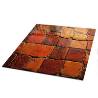 TISCHPLATTE 50x50 cm – Steinmosaik - Braun, Glas (50/50/0.4cm) - Wallfluent