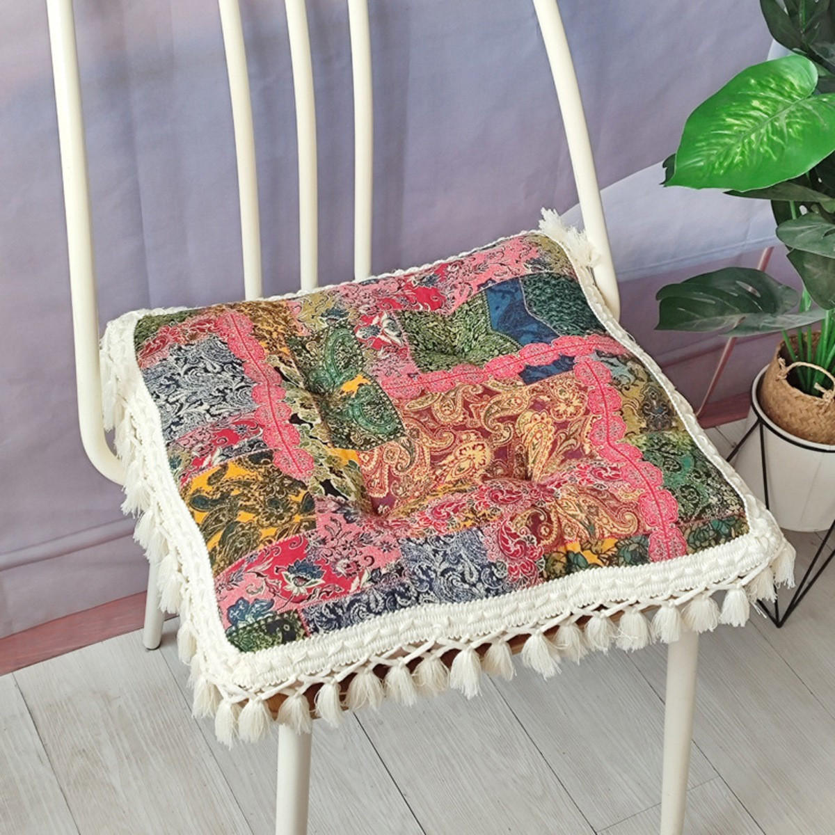 GARTENHOCKERAUFLAGE 43/43 cm - Rot, Textil (43/43cm) - Authentics