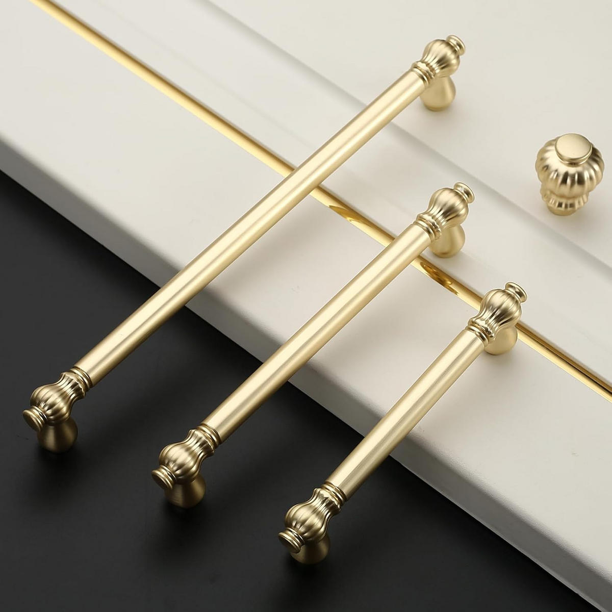 MÖBELGRIFF Gold 10er-Set 96 mm - Goldfarben, Metall (1/3/11.5cm)