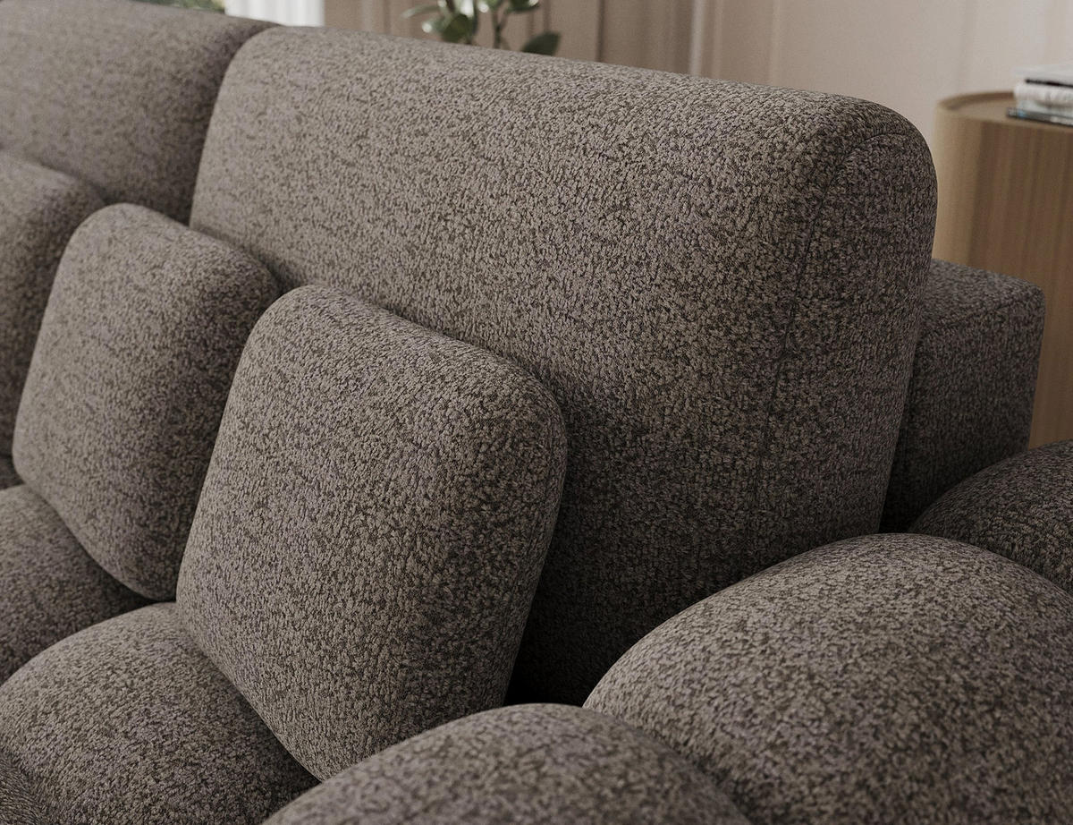 SCHLAFSOFA COTONN 256 cm – Modernes 3-Sitzer Sofa mit Schlaffunktion, Bettkasten und Dekokissen - Beige, Kunststoff (256/119/105cm) - Wohnideebilder