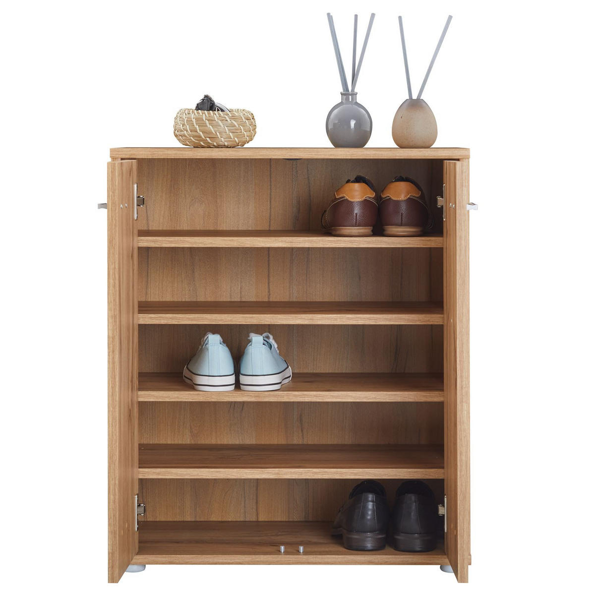 SCHUHSCHRANK LENNIS - Eiche Wotan, Holzwerkstoff (60/70/35cm) - CARO-Möbel