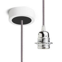 PENDELLEUCHTE HEX schwarz/Chrom 15 W - Schwarz, Metall (8/8/27cm) - Rendl