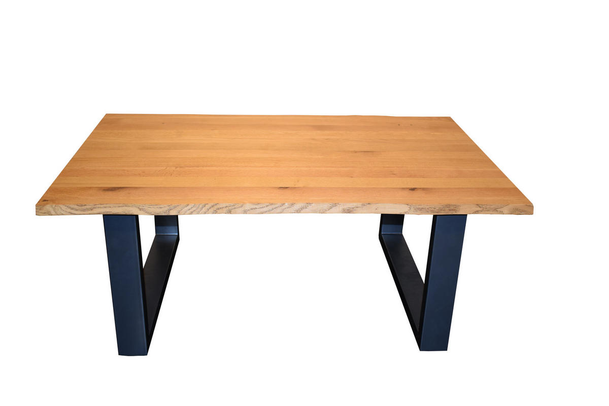 COUCHTISCH SESSA - Beige/Schwarz, Holz/Metall (80/120/48cm) - SAM