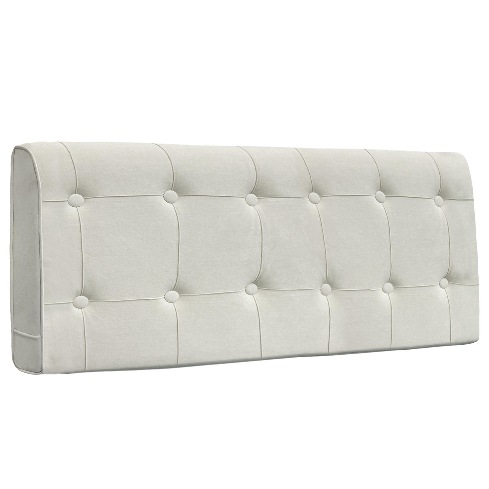 KOPFTEIL Rautengitter Wildlederimitat 60*140cm - Beige/Grau, Textil (10/60/140cm) - Vercart