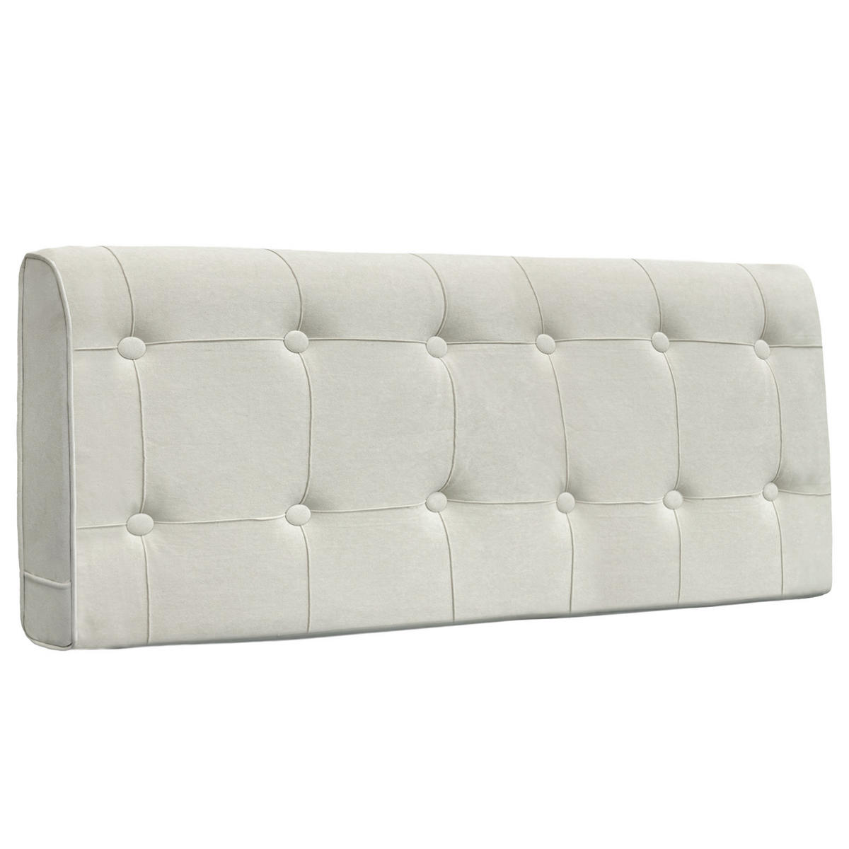 KOPFTEIL Rautengitter Wildlederimitat 60*140cm - Beige/Grau, Textil (10/60/140cm) - Vercart