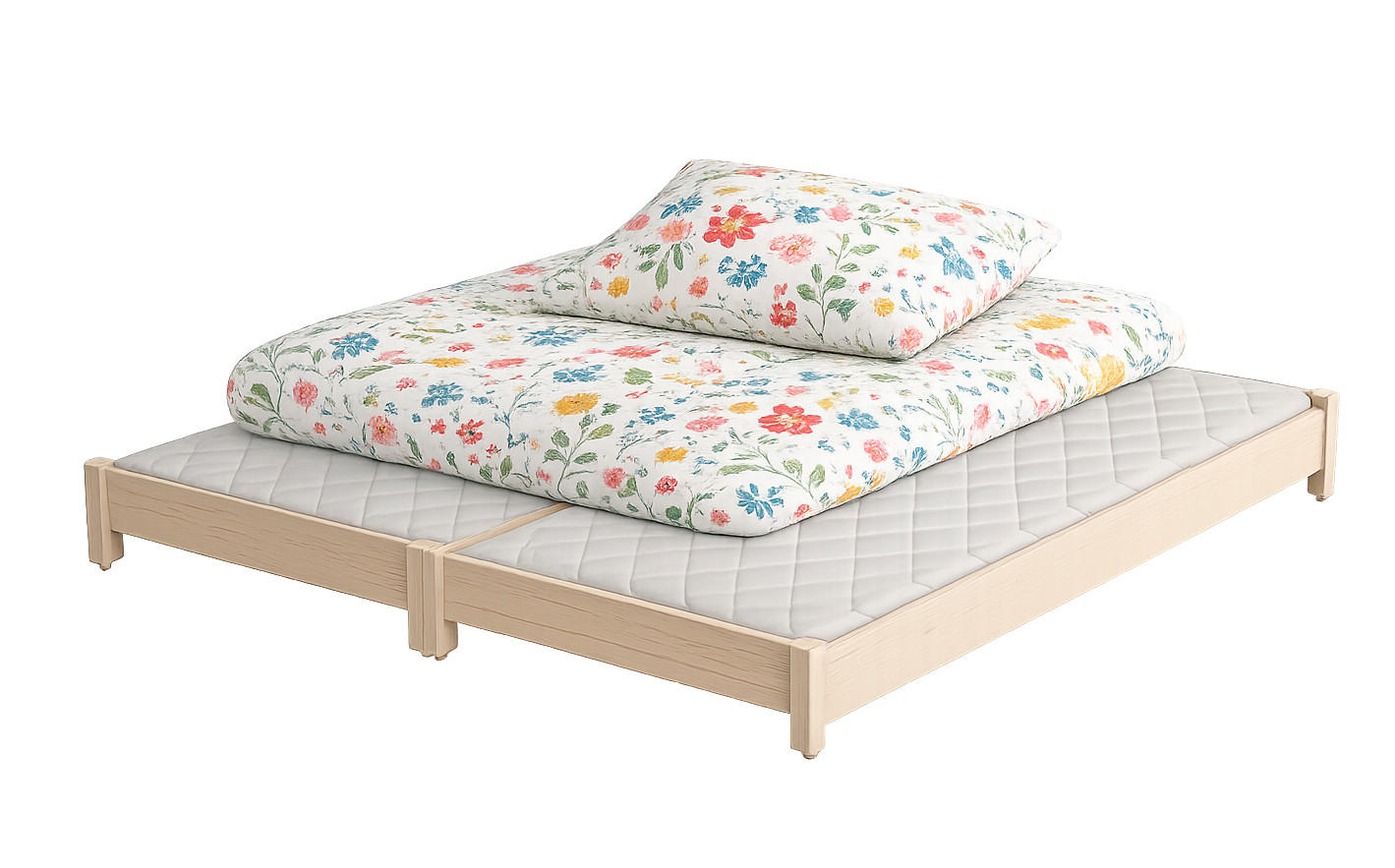 STAPELBETTEN 2-er Set Sendi 200x80 sonoma - Naturfarben, Holzwerkstoff - LUKDOM