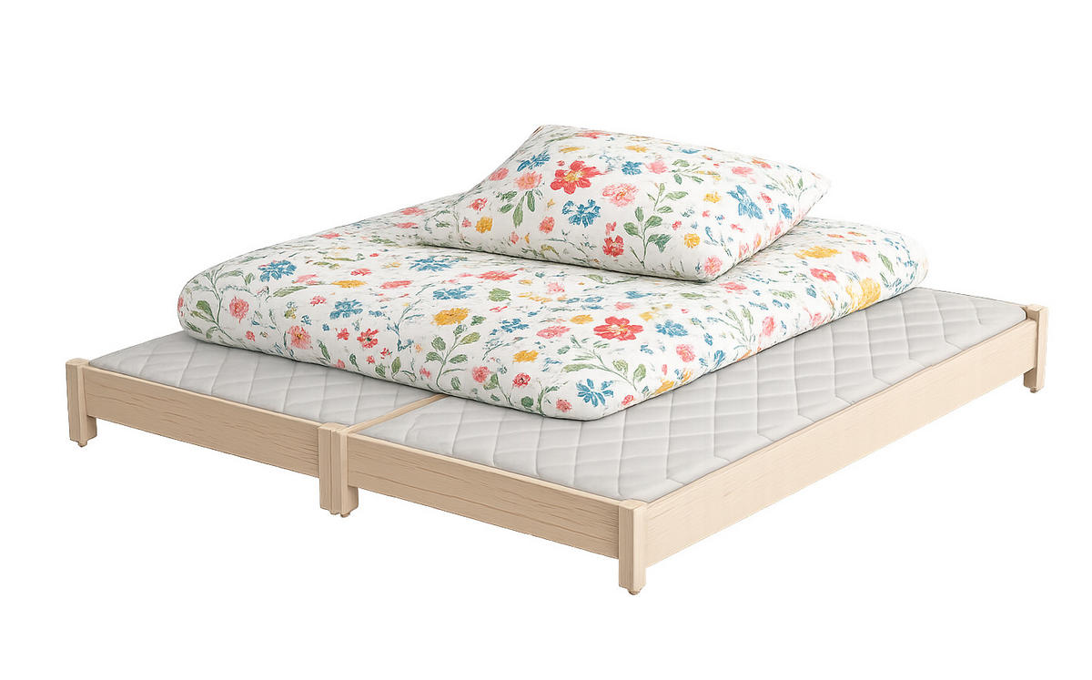 STAPELBETTEN 2-er Set Sendi 180x90 sonoma - Naturfarben, Holzwerkstoff - LUKDOM