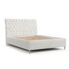 POLSTERBETT Lira 160/200 cm Creme im Neve Stoff - Creme/Naturfarben, Holz/Holzwerkstoff (160/200cm) - AltaBeds