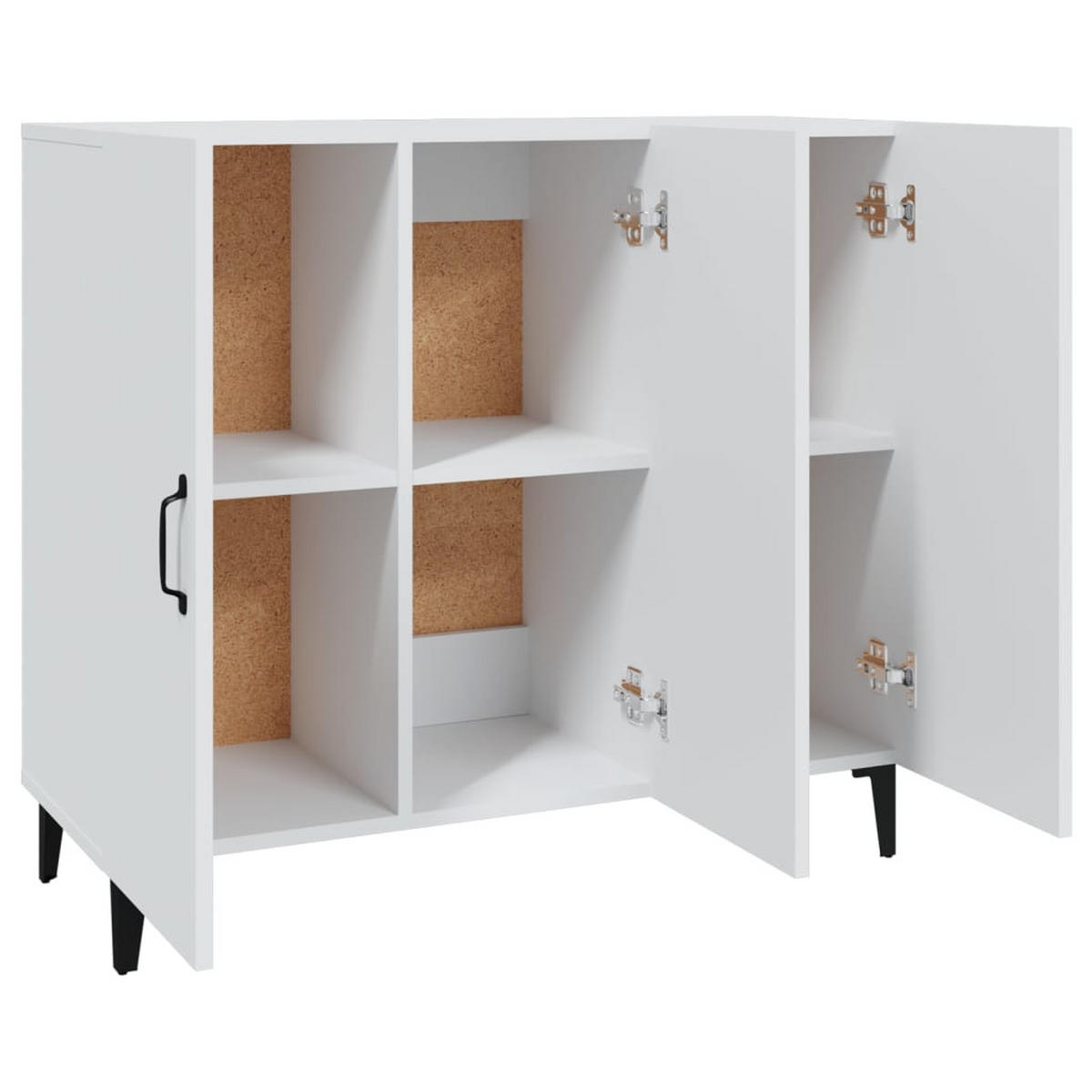 SIDEBOARD Weiss 90/34/80 Cm Holzwerkstoff - Weiß, Holzwerkstoff (34/80/90cm) - vidaXL