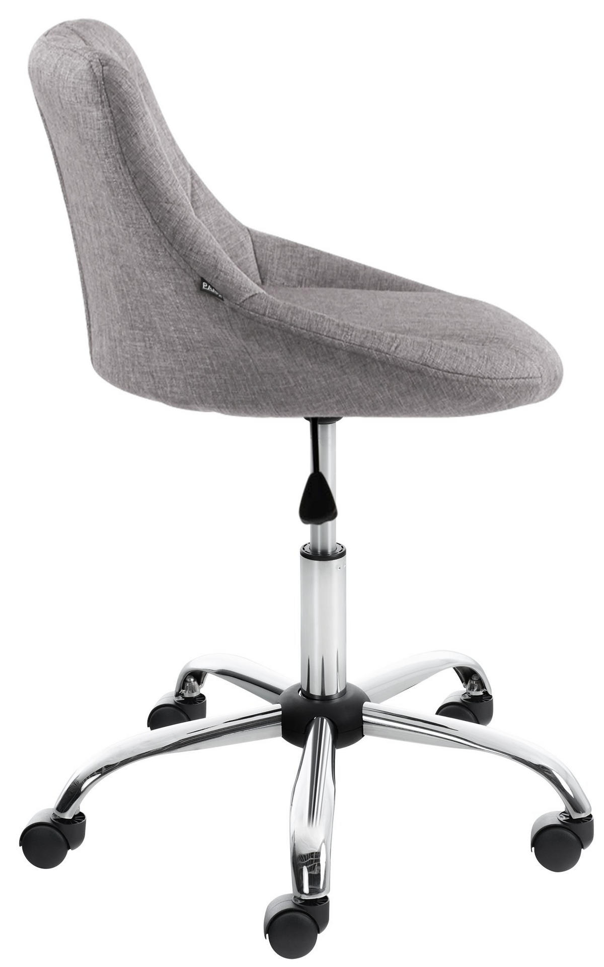 ARBEITSHOCKER Lazius Stoff grau - Grau, Metall (47/82/49cm) - TPFLiving
