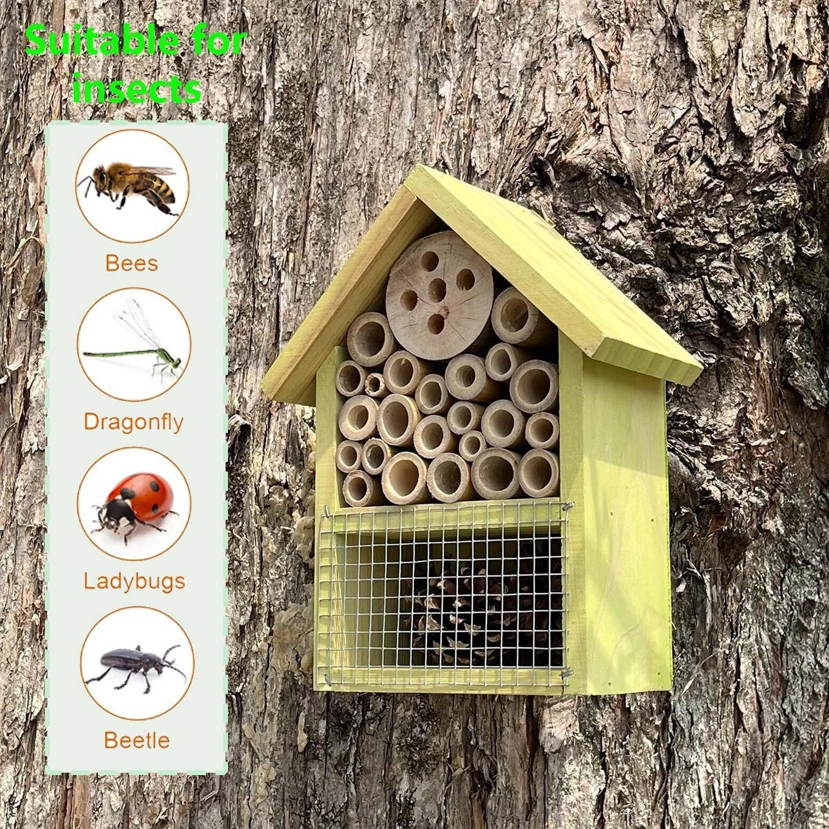 INSEKTENHOTEL 15.5/7.2/19.5 cm Rotbraun - Rotbraun, Holz (7.2/19.5/15.5cm) - Authentics