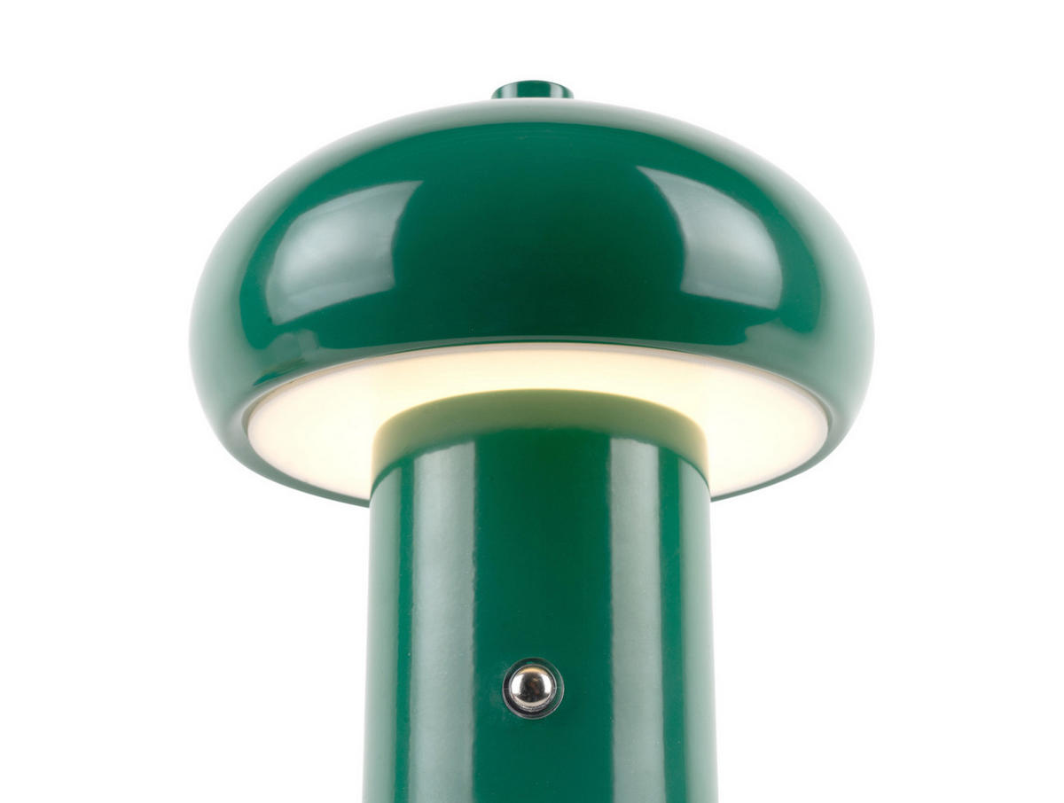 TISCHLAMPE Retro Seta Grün 12.5/12.5/15 cm - Grün, Metall (12.5/12.5/15cm) - Leitmotiv