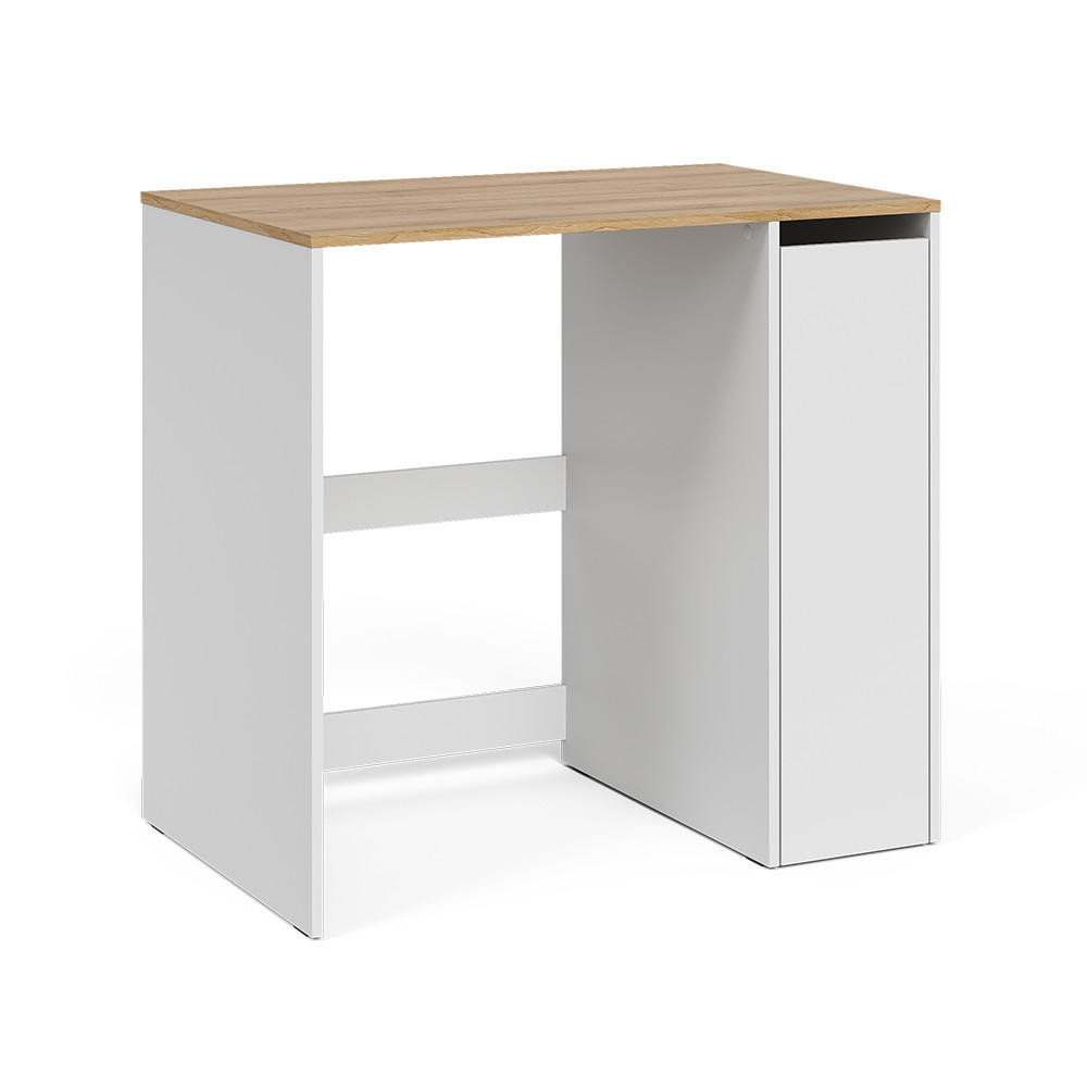DULAP PENTRU MAȘINĂ DE SPĂLAT Viktor, Alb/Stejar artizanal, 93.6x88.2 cm cu 3 compartimente