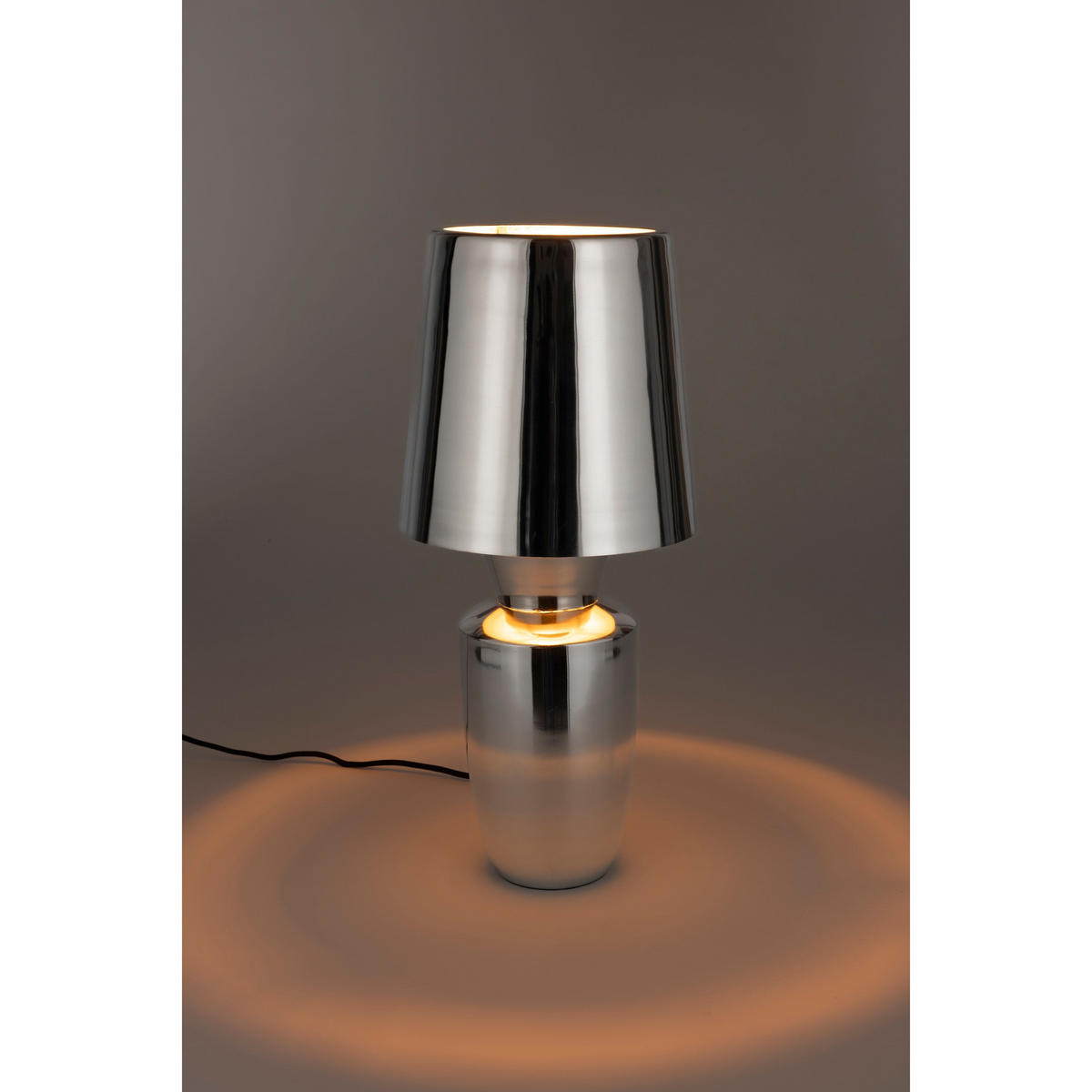 TISCHLAMPE Classy Shiny Silber - Silberfarben, Metall (20/20/42cm) - Zuiver