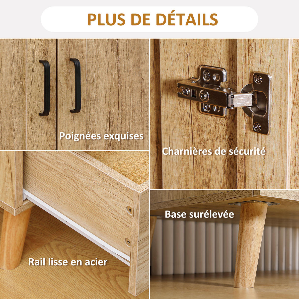 KLEIDERSCHRANK DE-17167 2 Türen & 2 Schubladen mit Kleiderstange Natur - Naturfarben, Holzwerkstoff (54/180/80cm) - ComfortXL