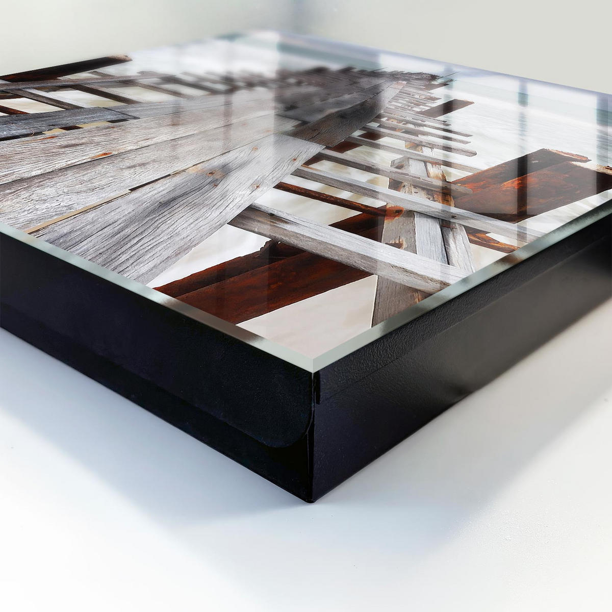 SCHLÜSSELBOX Schwarz 30x30 cm- Türöffnung nach rechts - Endloser Hafen - Grau, Metall (30/30/5cm) - TULUP