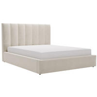 POLSTERBETT 140x200 cm Velor, Lattenrost, Bettkasten, Beige - Beige, Holz/Textil (140/200cm) - Emporius