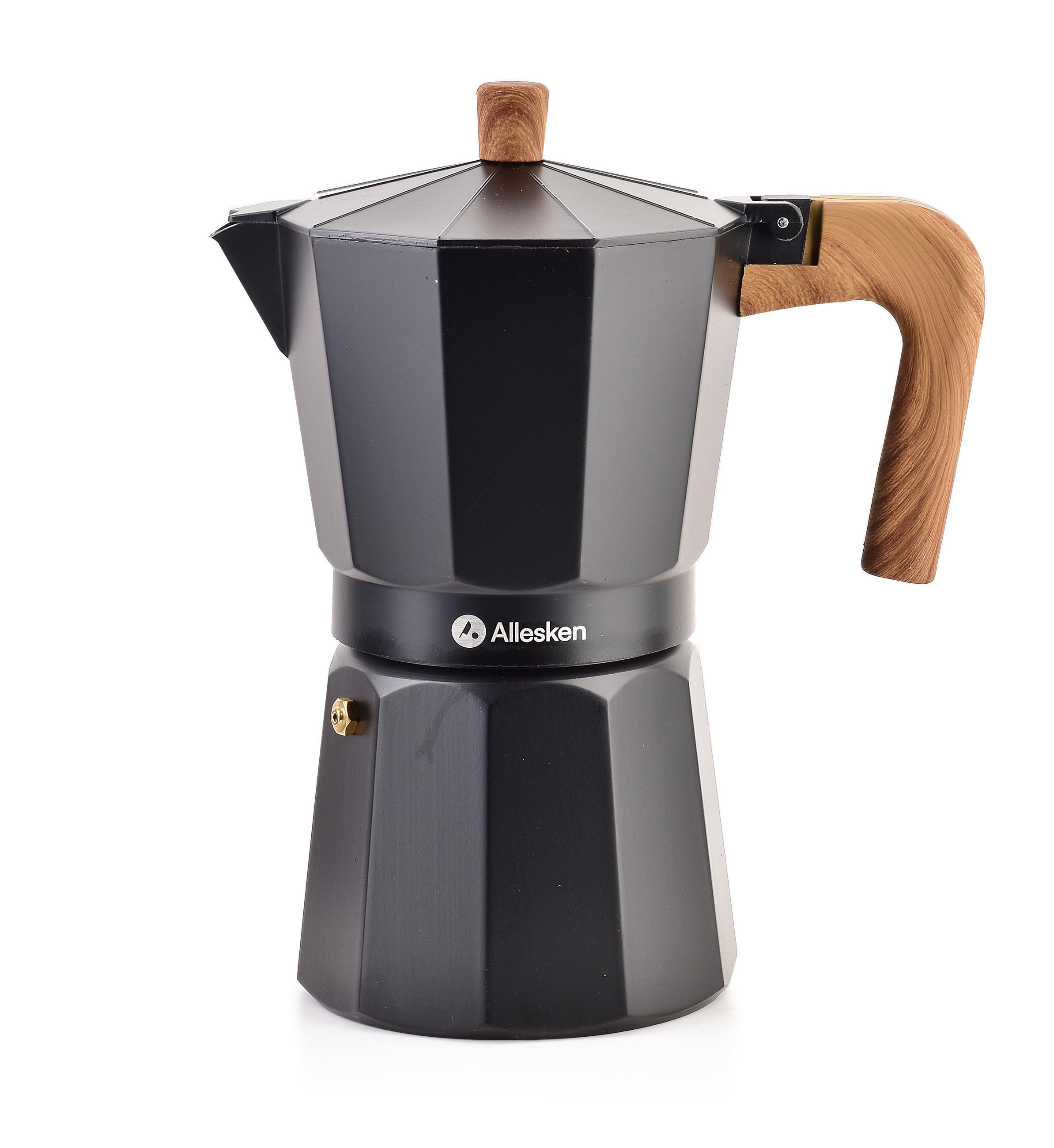 ESPRESSOKOCHER Carina Schwarz 17.5/13/25.5 cm Metall - Schwarz, Metall (13/25.5/17.5cm) - Mondex