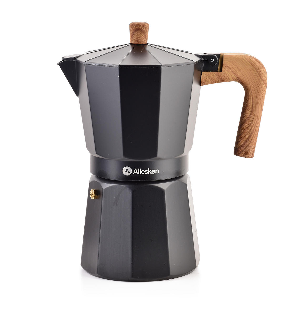 ESPRESSOKOCHER Carina Schwarz 17.5/13/25.5 cm Metall - Schwarz, Metall (13/25.5/17.5cm) - Mondex