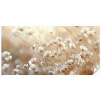 TAPETE - Wild - Blumen - Weiß - 450x220 cm - Creme, Papier (450/220cm) - OnlyWow