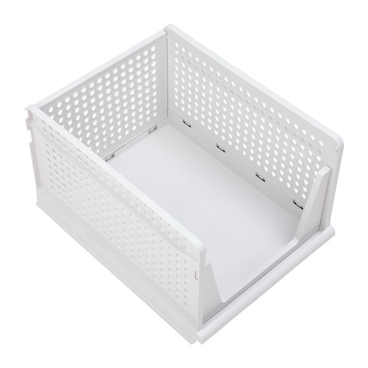 KLEIDERSCHRANK-ORGANIZER weiß 8er-Set 43x33x18cm - Weiß, Kunststoff (33/18/43cm) - Livingandhome