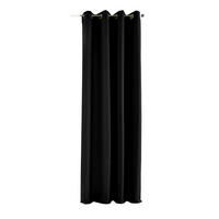 VORHANG PALERMO HxB 145x140 cm Schwarz - Schwarz, Textil (140/145/1cm) - Gardinenbox
