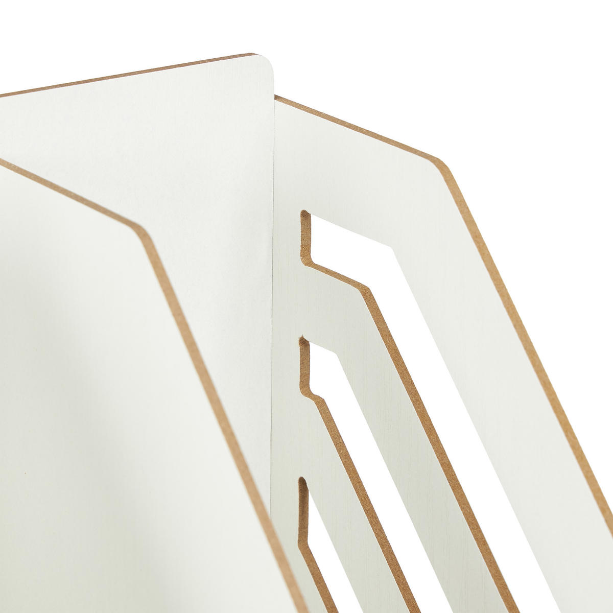 SCHREIBTISCH-ORGANIZER - Weiß, Holzwerkstoff (24/33/29.5cm) - Relaxdays