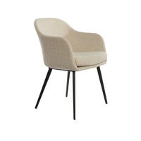 ESSZIMMERSTUHL Leone Braun 59/58,5/82 cm - Weiß, Textil (58.5/82/59cm) - Light & Living