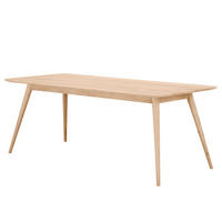 ESSTISCH - Massivholz - Eichefarben, Holz (90/180/75cm) - home24