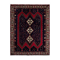ORIENTTEPPICH handgeknüpft Afshar Blau 219/168 cm Schurwolle - Blau, Textil (168/219cm) - Looma
