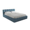 POLSTERBETT mit Bettkasten und Lattenrost 180x228 Blau - Blau/Blaugrau, Kunststoff/Textil (160/200cm) - Makamii